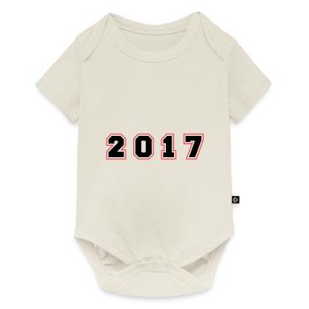 2017 Year Number - Baby Premium short-sleeve bodysuit - off white - Front