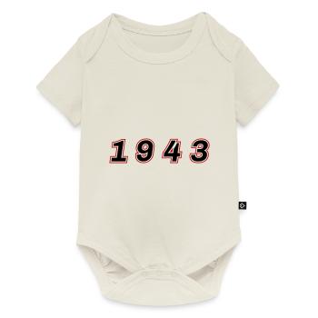 1943 Year Number - Baby Premium short-sleeve bodysuit - off white - Front