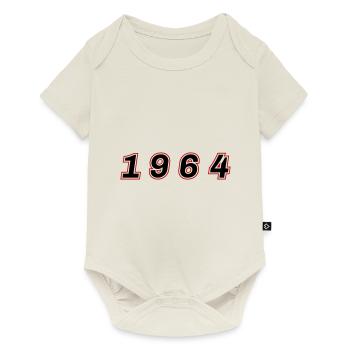 1964 Year Number - Baby Premium short-sleeve bodysuit - off white - Front