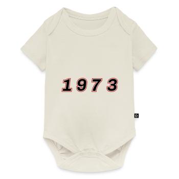 Numéro de l’année 1973 - Body à manches courtes Premium Bébé - blanc cassé - Devant
