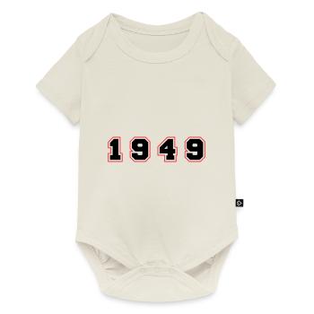 Numéro de l’année 1949 - Body à manches courtes Premium Bébé - blanc cassé - Devant