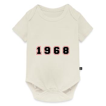 1968 Year Number - Baby Premium short-sleeve bodysuit - off white - Front