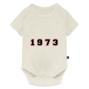 Numéro de l’année 1973 - Body à manches courtes Premium Bébé - blanc cassé - Devant