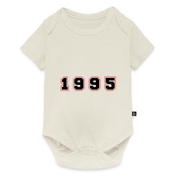 1995 Year Number - Baby Premium short-sleeve bodysuit - off white - Front