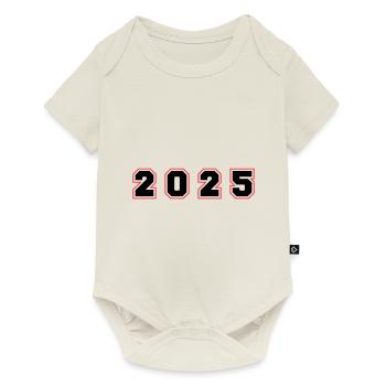 Numéro de l’année 2025 - Body à manches courtes Premium Bébé - blanc cassé - Devant