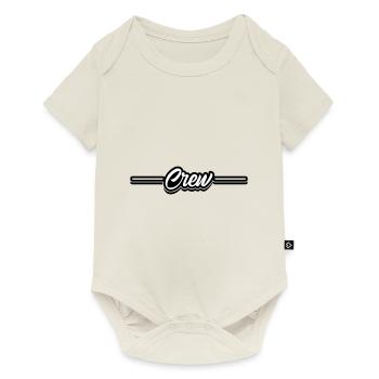 Crew Design - Baby Premium Kurzarmbody - Naturweiß - Vorne