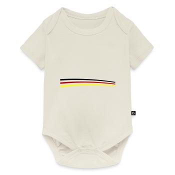 Germany Flag Line - Baby Premium short-sleeve bodysuit - off white - Front