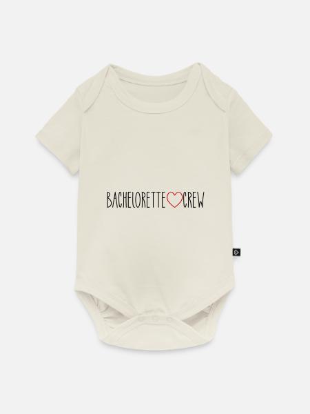 Bachelorette Crew Herz - Baby Premium Kurzarmbody - Naturweiß