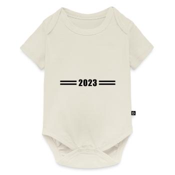 2023 année - Body à manches courtes Premium Bébé - blanc cassé - Devant