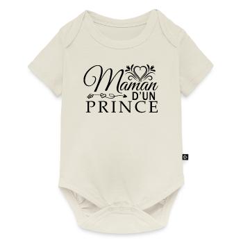 fête des mères cadeau maman ma maman anniversaire - Body à manches courtes Premium Bébé - blanc cassé - Devant