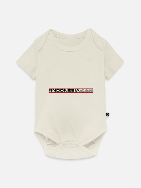 Indonesia 2024 - Baby Premium Kurzarmbody - Naturweiß