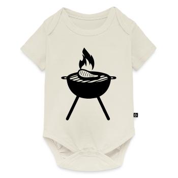 Steak Meat Symbol - Baby Premium short-sleeve bodysuit - off white - Front
