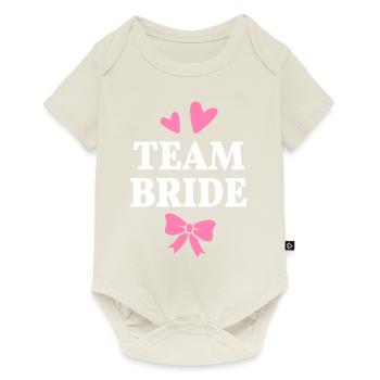 Équipe Bride Hen Party Mariage - Body à manches courtes Premium Bébé - blanc cassé - Devant