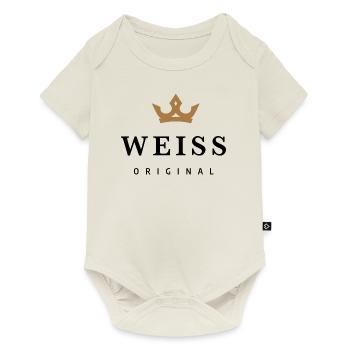 White - Baby Premium short-sleeve bodysuit - off white - Front
