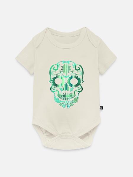 Skull - Baby Premium Kurzarmbody - Naturweiß