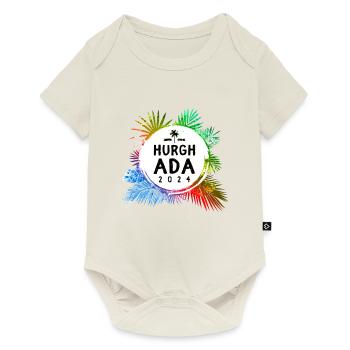 Hurghada 2024 Coloré - Body à manches courtes Premium Bébé - blanc cassé - Devant