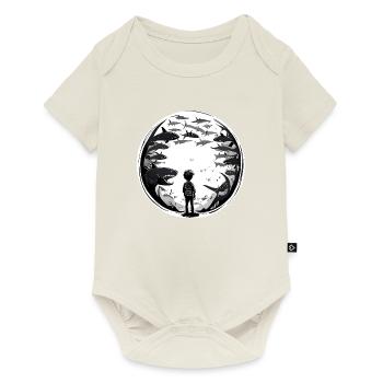 Der Junge und die Haifische - Baby Premium Kurzarmbody - Naturweiß - Vorne