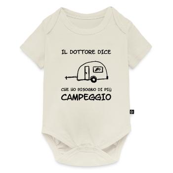 il dottore dice - Baby Premium Kurzarmbody - Naturweiß - Vorne