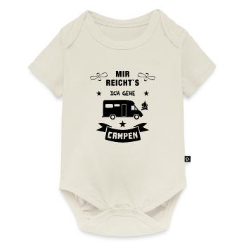 mir reichts camping wohnmobil - Baby Premium Kurzarmbody - Naturweiß - Vorne