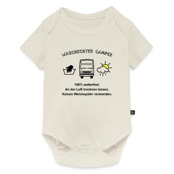 waschechter camper womo - Baby Premium Kurzarmbody - Naturweiß - Vorne
