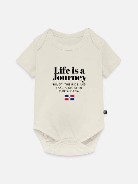 Reise Punta Cana - Baby Premium Kurzarmbody - Naturweiß