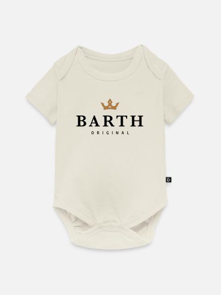 Barth - Baby Premium Kurzarmbody - Naturweiß