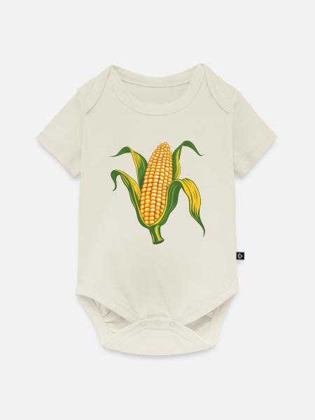 Mais - Baby Premium Kurzarmbody - Naturweiß