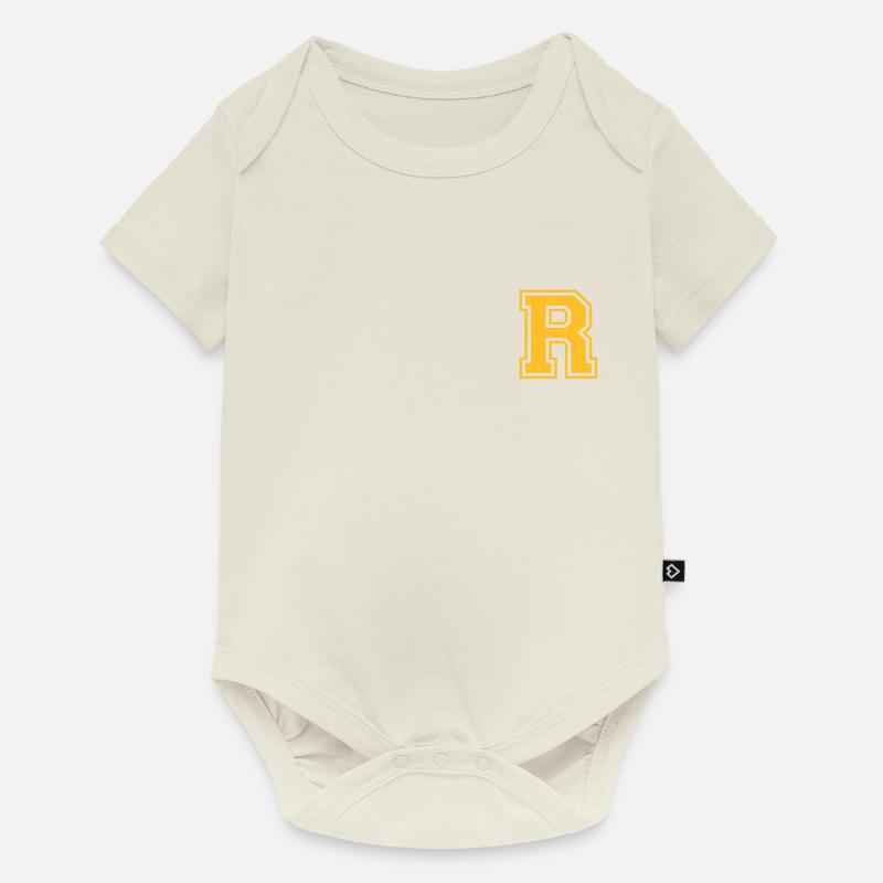 R - Baby Premium Kurzarmbody - Naturweiß