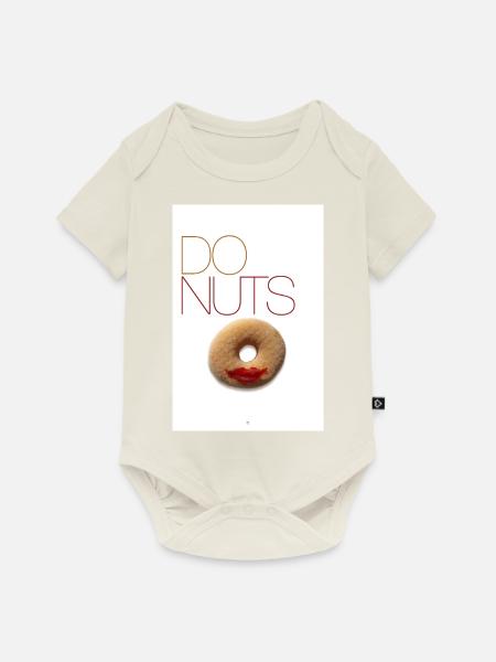 Donuts Lippen - Baby Premium Kurzarmbody - Naturweiß