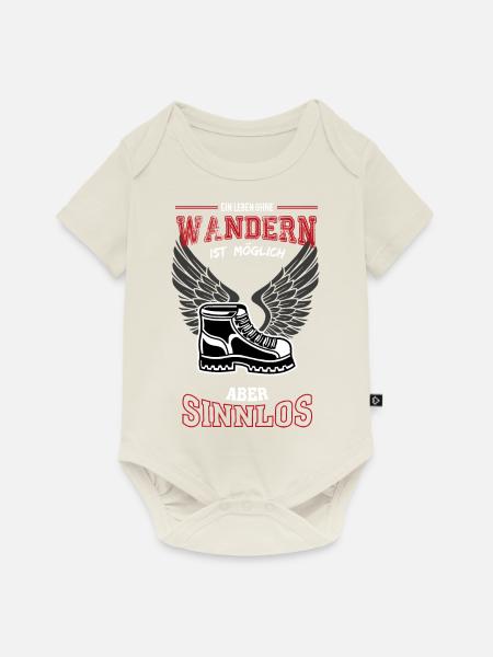 Wandern rot Leben sinnlos - Geschenk - Baby Premium Kurzarmbody - Naturweiß