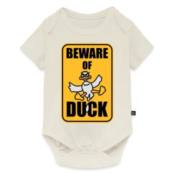 Beware Of Duck - Baby Premium short-sleeve bodysuit - off white - Front