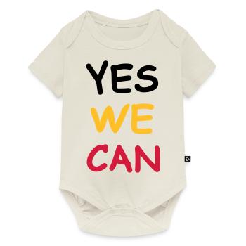 yes we can - Body à manches courtes Premium Bébé - blanc cassé - Devant