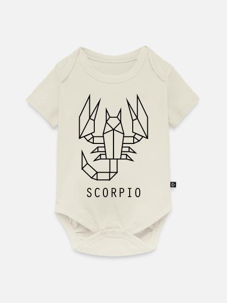 Skorpion - Baby Premium Kurzarmbody - Naturweiß