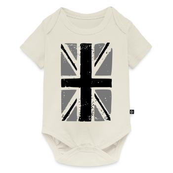 union jack - Baby Premium Kurzarmbody - Naturweiß - Vorne