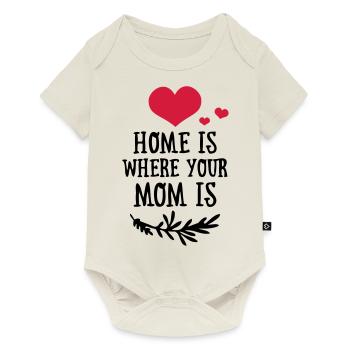 Home is where your Mom is - Mother's Day - Baby Premium short-sleeve bodysuit - off white - Front
