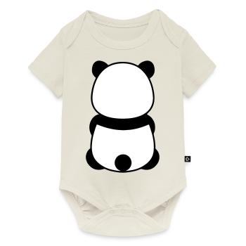 Panda - Body à manches courtes Premium Bébé - blanc cassé - Devant