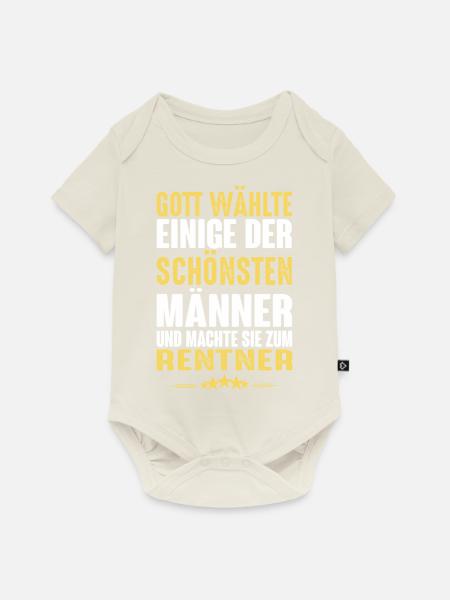 Rentner - Rentner - Baby Premium Kurzarmbody - Naturweiß