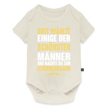 Feuerwehrmann - Baby Premium Kurzarmbody - Naturweiß - Vorne