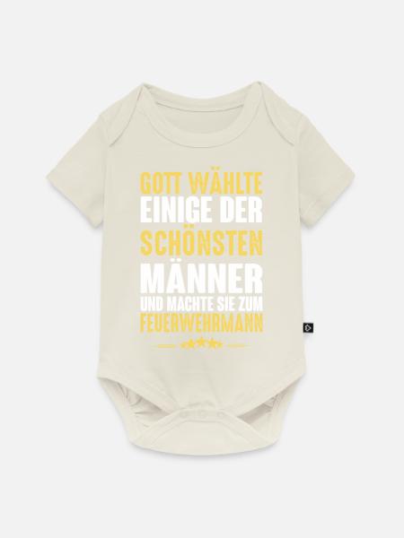 Feuerwehrmann - Baby Premium Kurzarmbody - Naturweiß