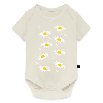 margaritas blanches - le printemps appelle - Body à manches courtes Premium Bébé - blanc cassé - Devant