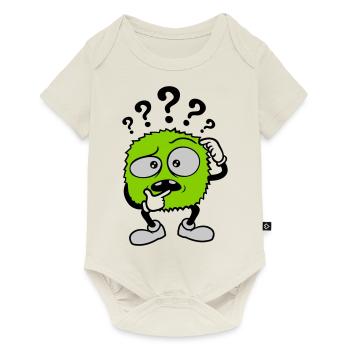Question mark skeptical face comic - Baby Premium short-sleeve bodysuit - off white - Front