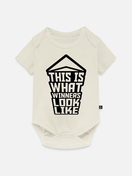 What Winners Look Like - Baby Premium Kurzarmbody - Naturweiß