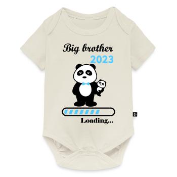 Big brother in 2023, future brother - Baby Premium short-sleeve bodysuit - off white - Front