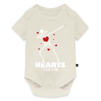 I Steal X-Ray Hearts - Baby Premium Kurzarmbody - Naturweiß - Vorne
