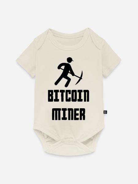 Bitcoin Trading Crypto Aktien - Baby Premium Kurzarmbody - Naturweiß