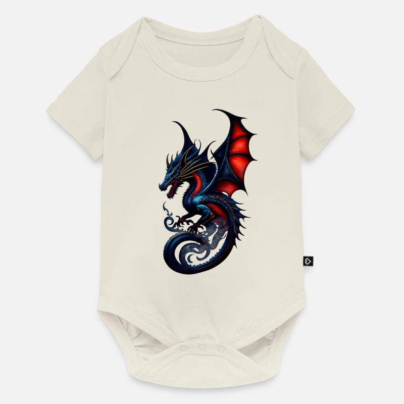 Dragon - Body à manches courtes Premium Bébé - blanc cassé
