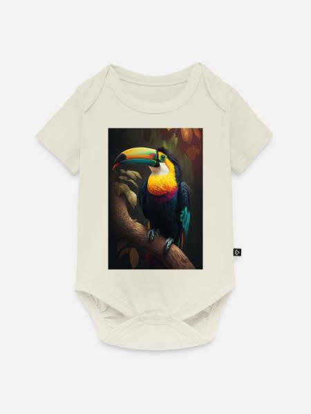 Tukan - Baby Premium Kurzarmbody - Naturweiß