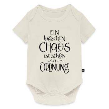 Ein bisschen Chaos ist schon in Ordnung. - Baby Premium Kurzarmbody - Naturweiß - Vorne