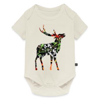 Deer - Baby Premium short-sleeve bodysuit - off white - Front