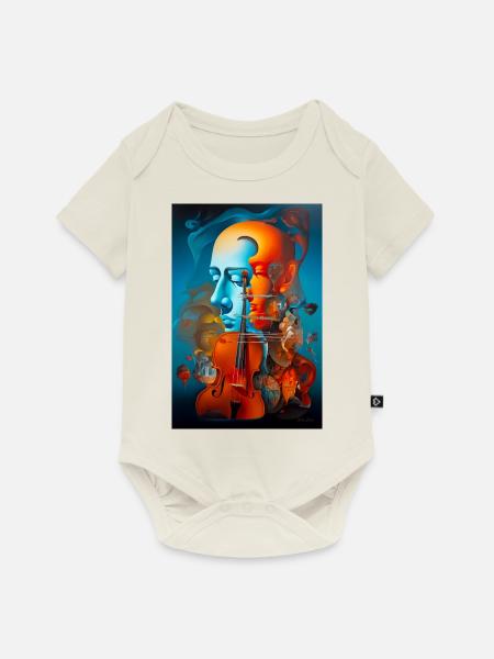 Komponist - Baby Premium Kurzarmbody - Naturweiß